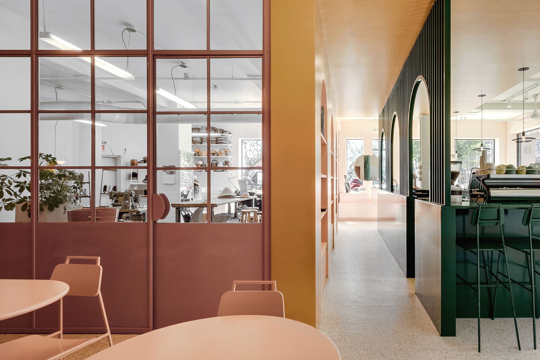 caf boutique PASTEL RITA APPAREIL architecture