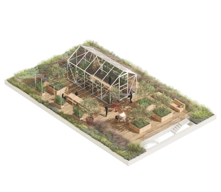 Appareil Architecture & Collectif Escargo - Le Carroussel -Axonométrie 01