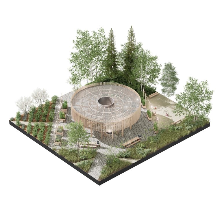 Appareil Architecture & Collectif Escargo - Le Carroussel -Axonométrie 02